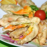 Fiori di zucca in pastella
