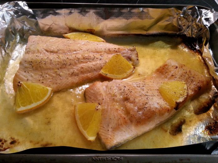 Salmone al forno