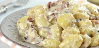 Gnocchi speck e noci