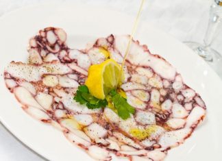 carpaccio di polpo