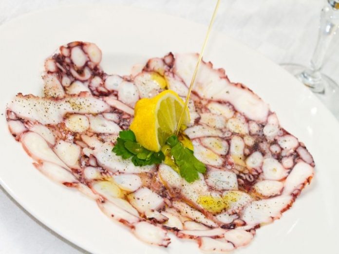 carpaccio di polpo