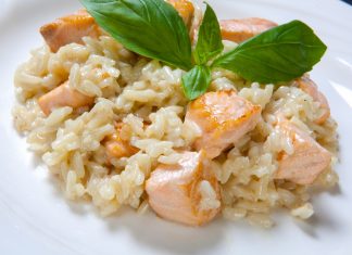 risotto al salmone