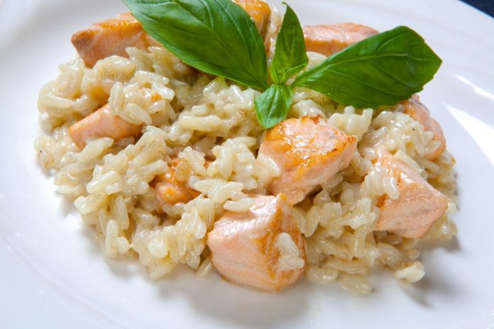 risotto al salmone