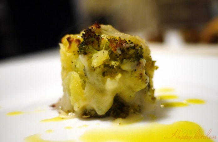 Tortino di patate e broccoli