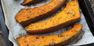 zucca al forno con uova