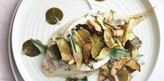 Sogliola con zucchine fritte