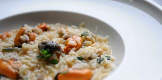 risotto ai frutti di mare con verdure