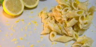 mezze penne al limone