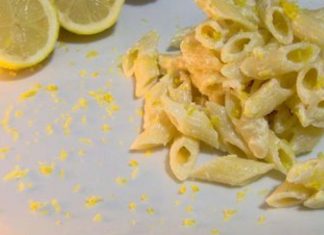 mezze penne al limone