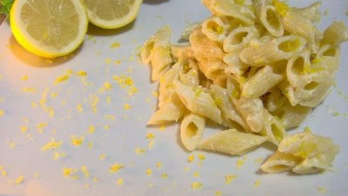 mezze penne al limone