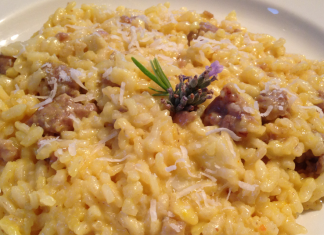 Risotto con salciccia